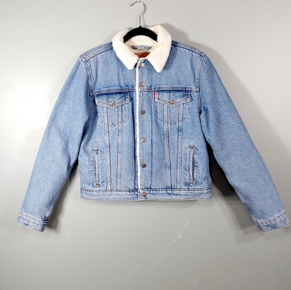 Levi's Original Sherpa Trucker Jacket L - Picture 3 of 13